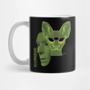 Green Spooky Sphynx Cat Mug